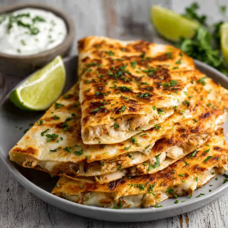 Easy Keto Chicken Quesadilla