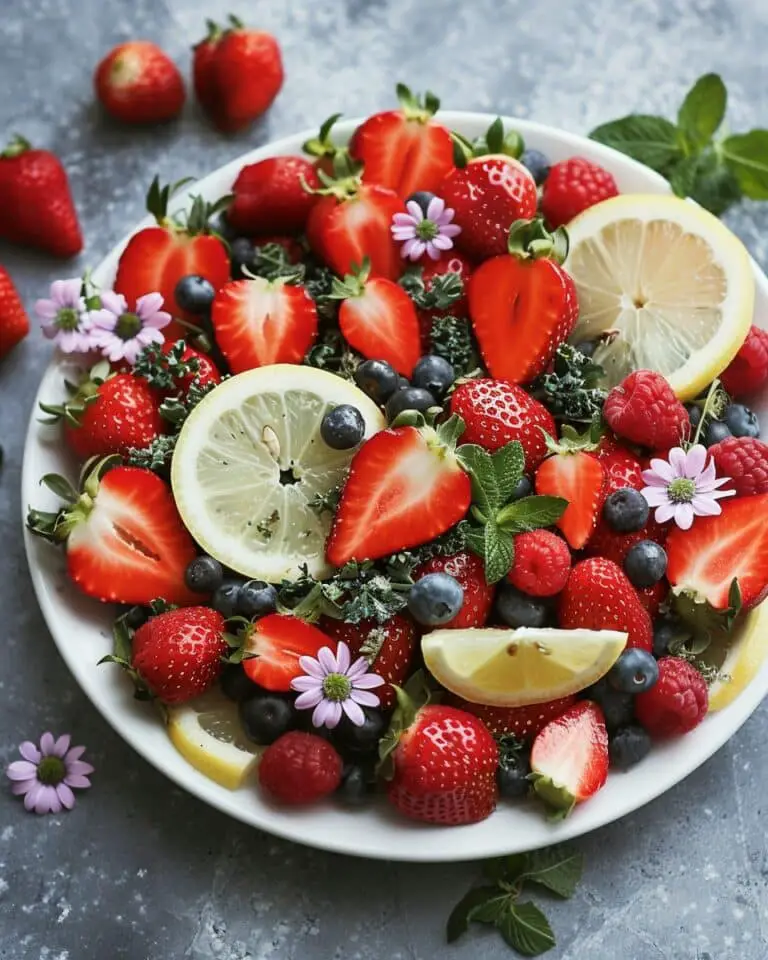 Superfood Berry Lemon Herb Salad