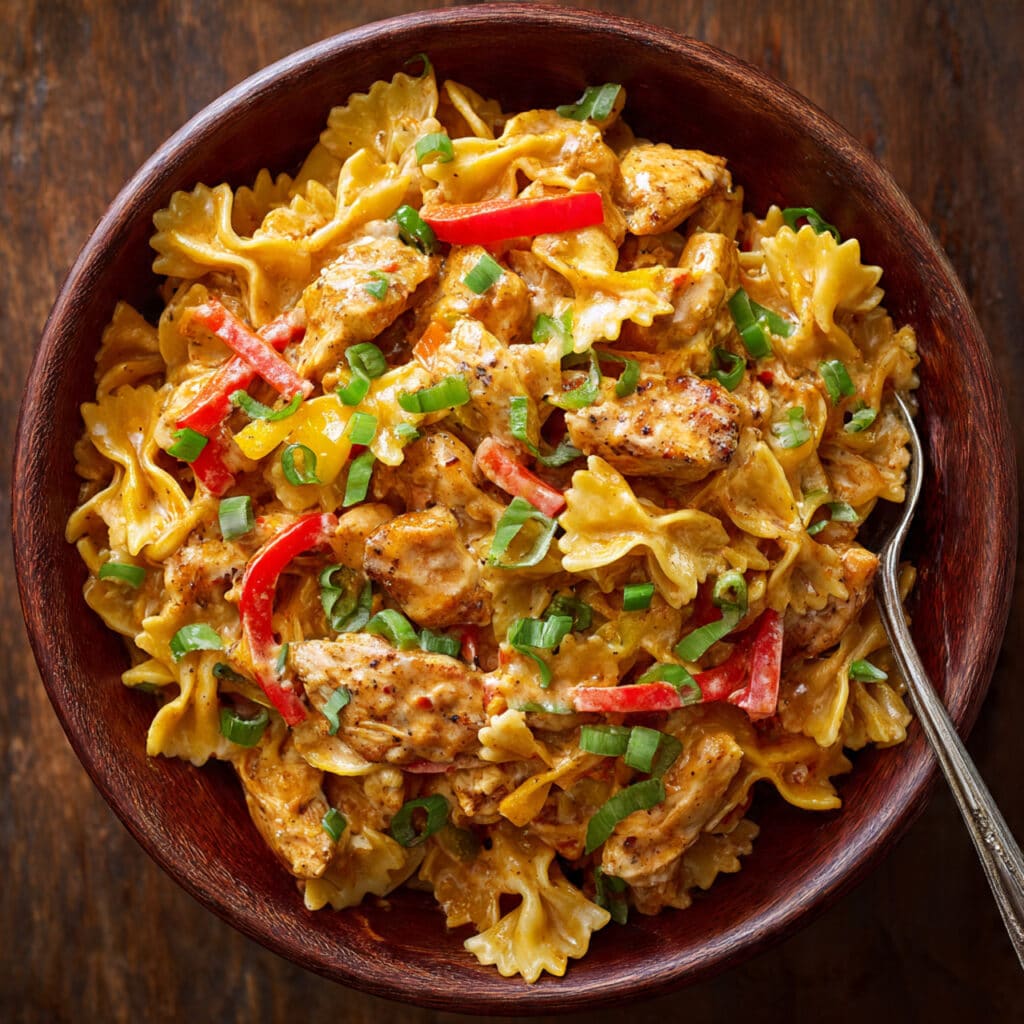 Crockpot Chicken Fajita Pasta