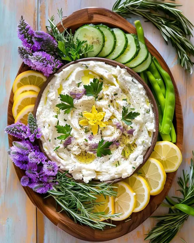 Mediterranean Lemon Feta Dip