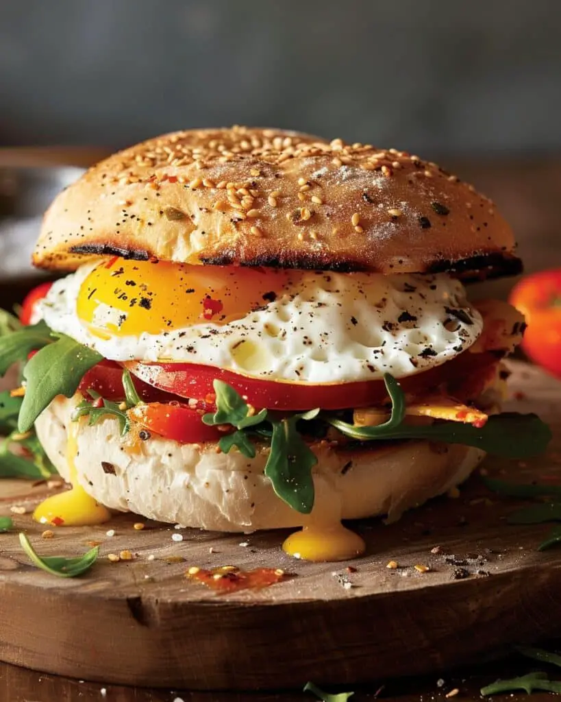 Mediterranean Breakfast Sandwich
