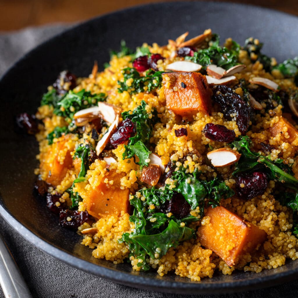 Sweet Potato Couscous Sunshine Bowls
