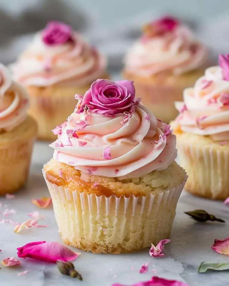 Magical Rosewater Cupcakes