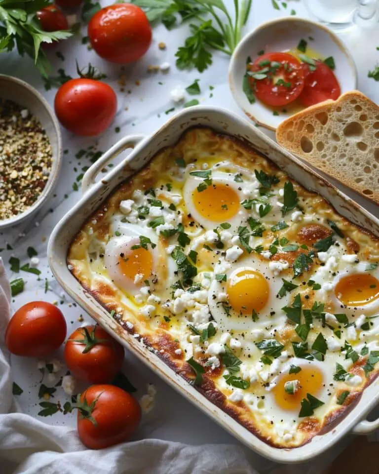 Baked Feta Eggs Recipe