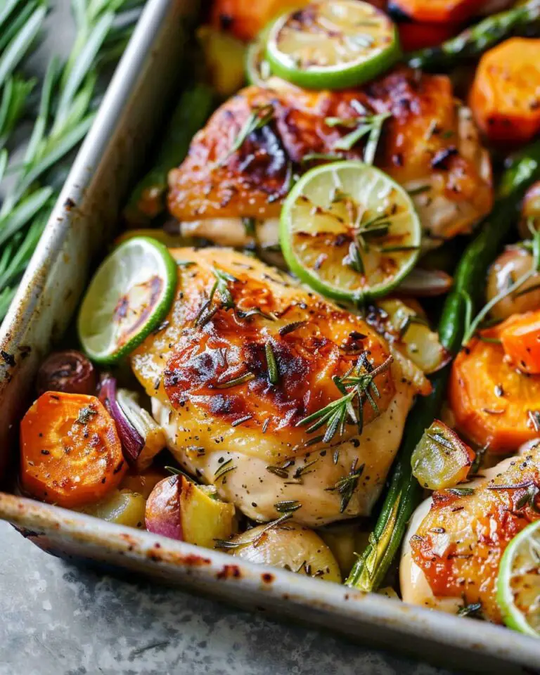 Sheet Pan Rosemary Lime Chicken and Veggies
