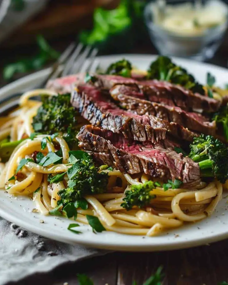 Cowboy Butter Steak & Broccoli Linguine