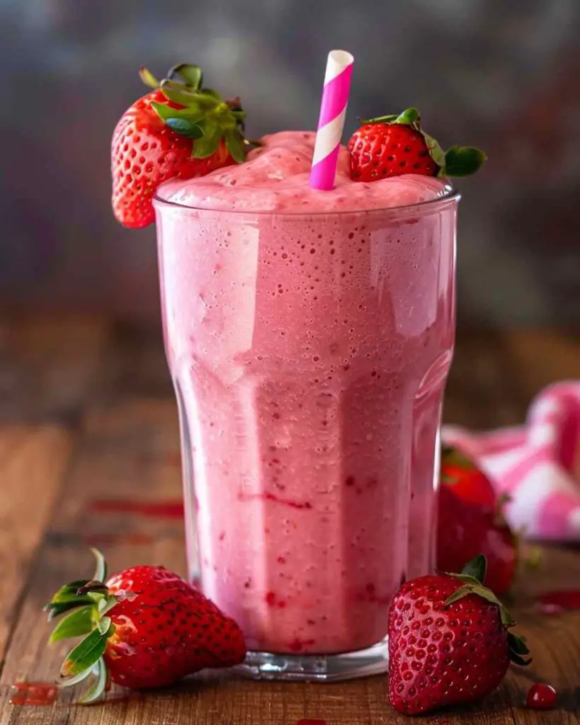 Layered Berry Strawberry Smoothie