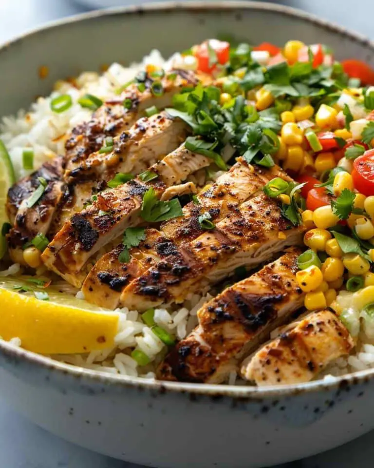 Street Corn Chicken Rice Bowl