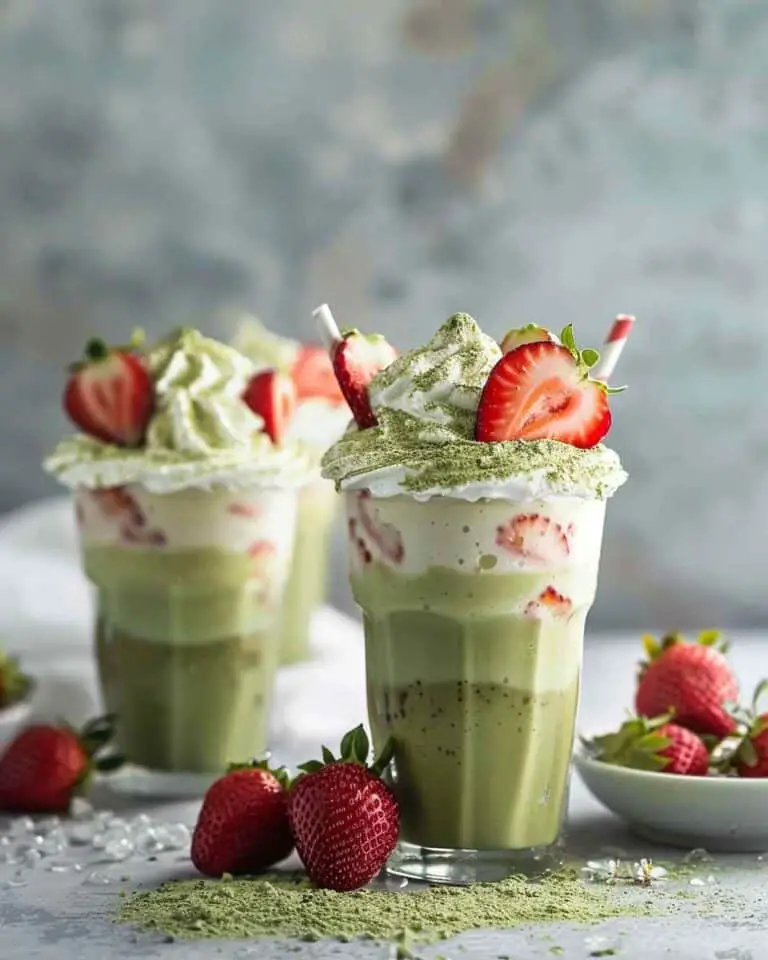 Strawberry Matcha Iced Latte