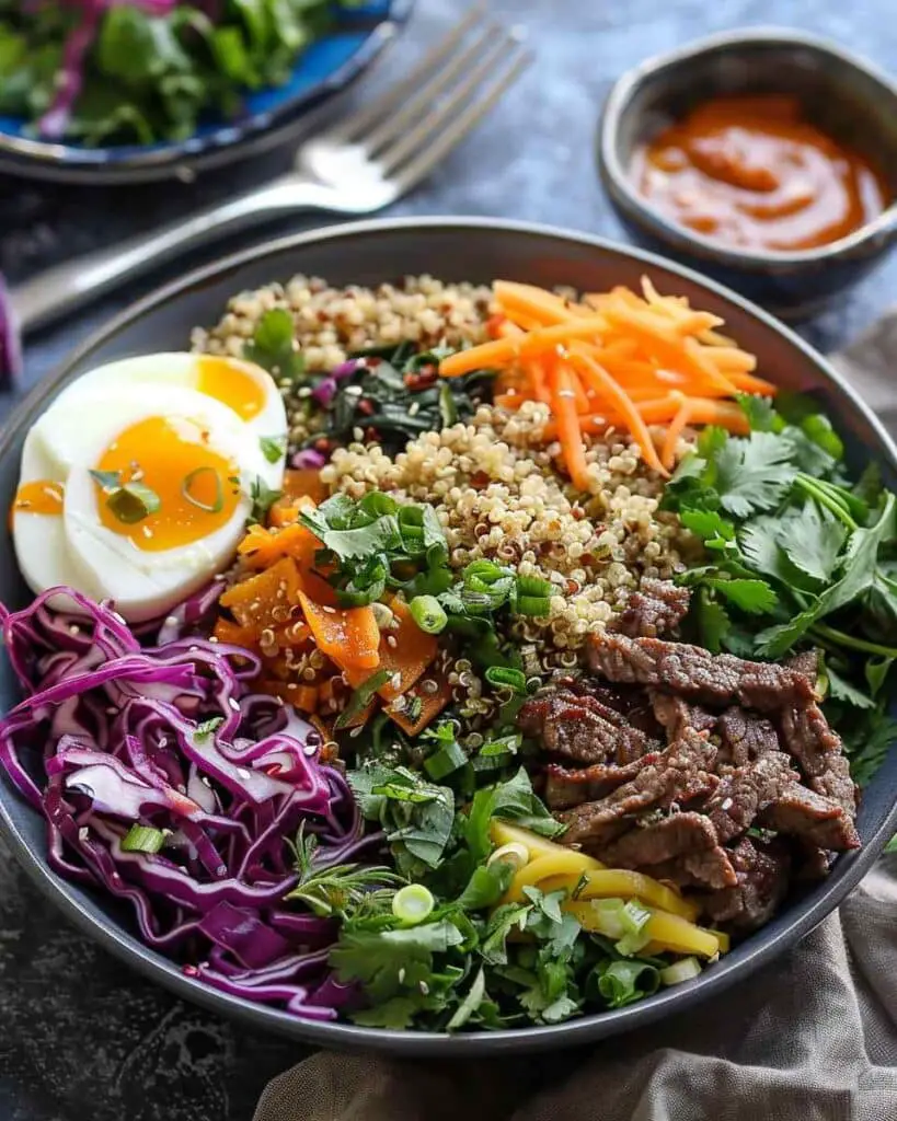 Beef Quinoa Power Bowl