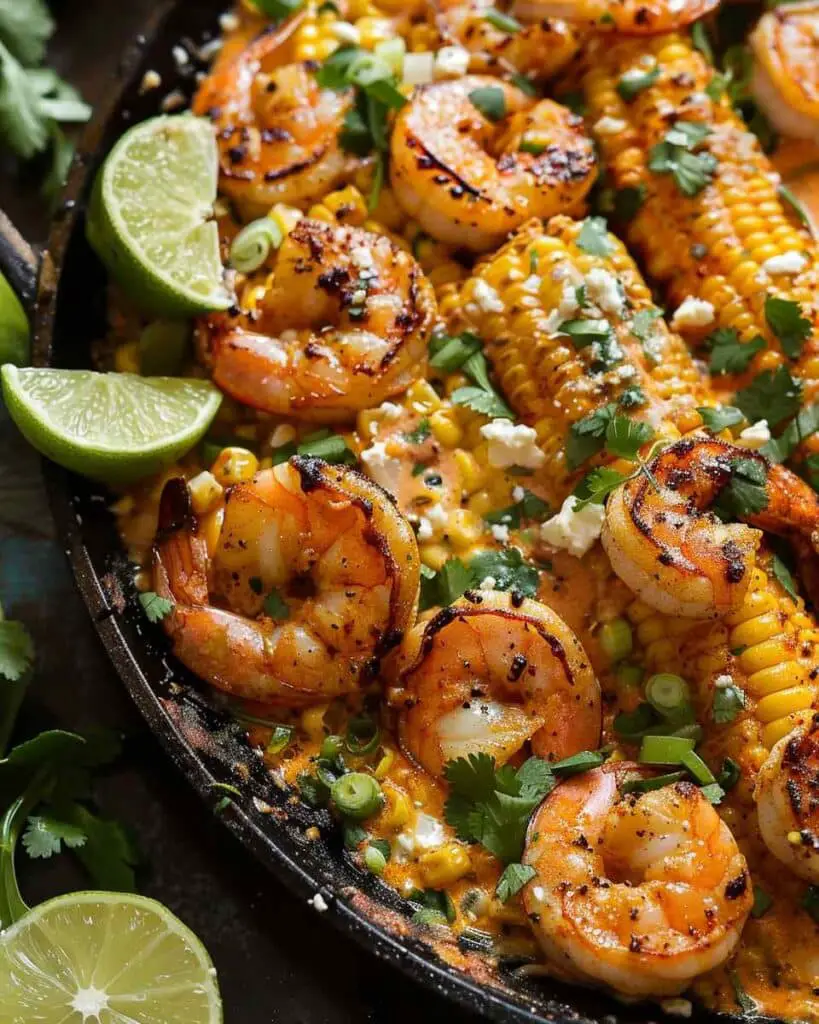 Mexican Street Corn and Shrimp
