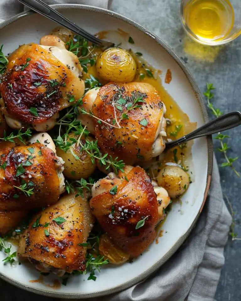 Crispy Baked Chicken Thighs