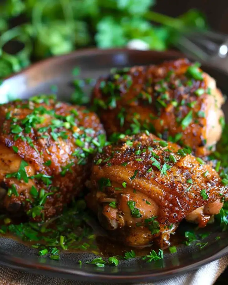 Garlic-Brown Sugar Chicken Thighs