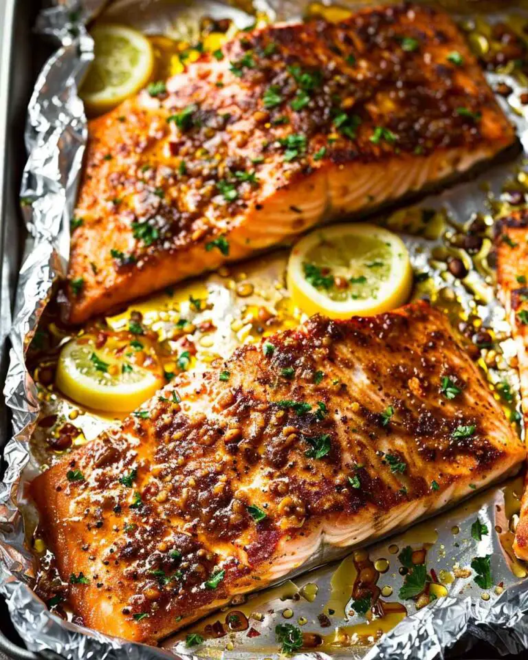 Baked Honey Mustard Salmon In Foil