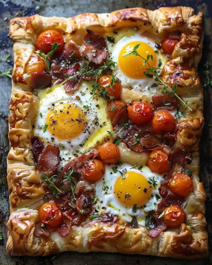 Puff Pastry Breakfast Pizza