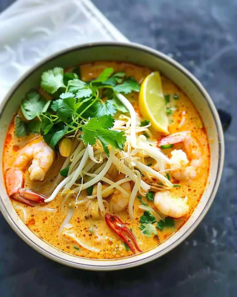 Malaysian Coconut Curry Noodle Soup