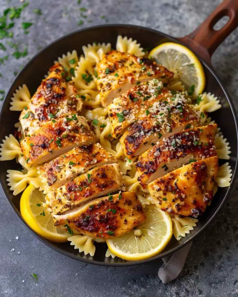 Lemon Herb Chicken Bowtie Pasta