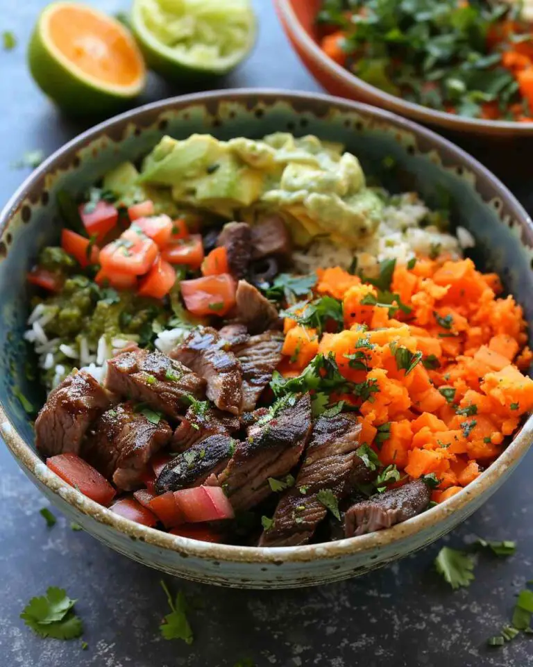 Carne Asada Sweet Potato Bowls