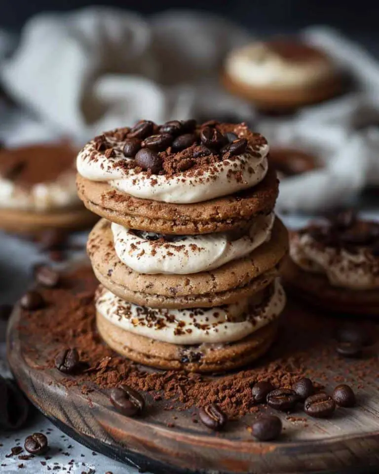 Espresso Tiramisu Cookie Sandwiches