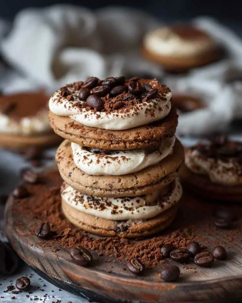 Espresso Tiramisu Cookie Sandwiches