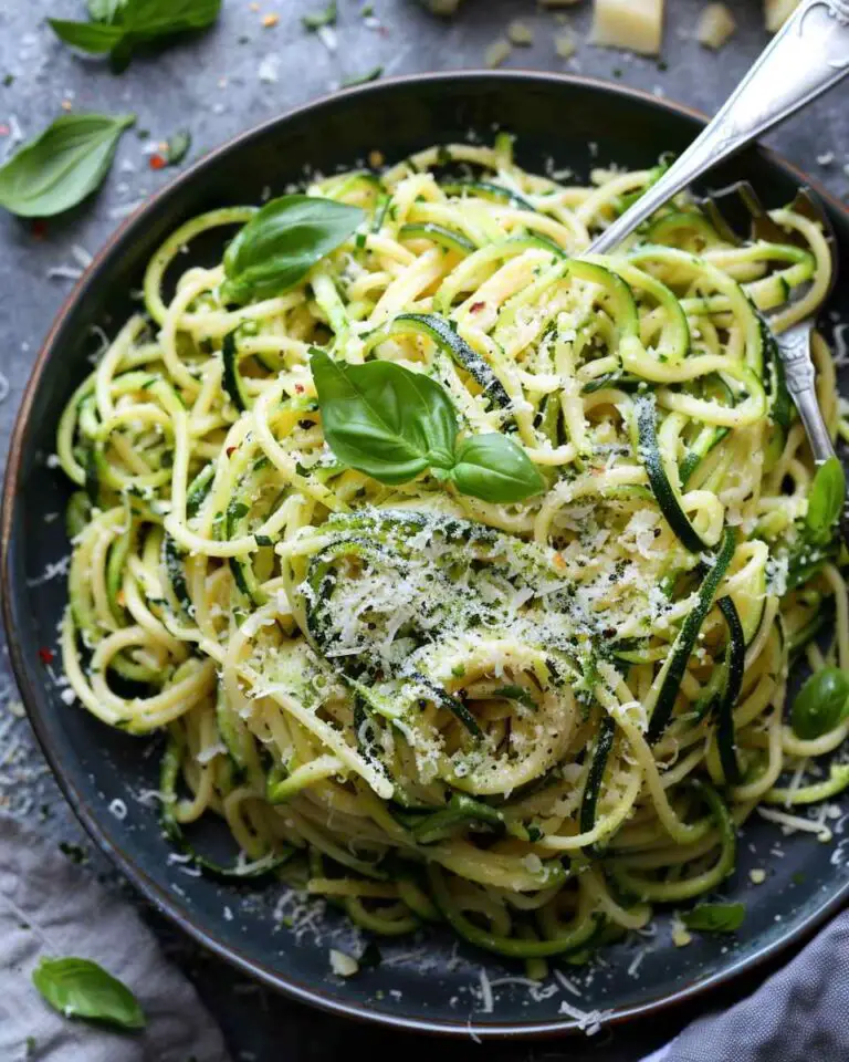 Simplest Zucchini Parmesan Pasta