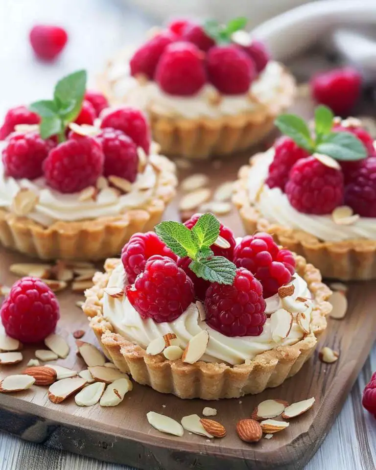 Raspberry Almond Cream Tartlets