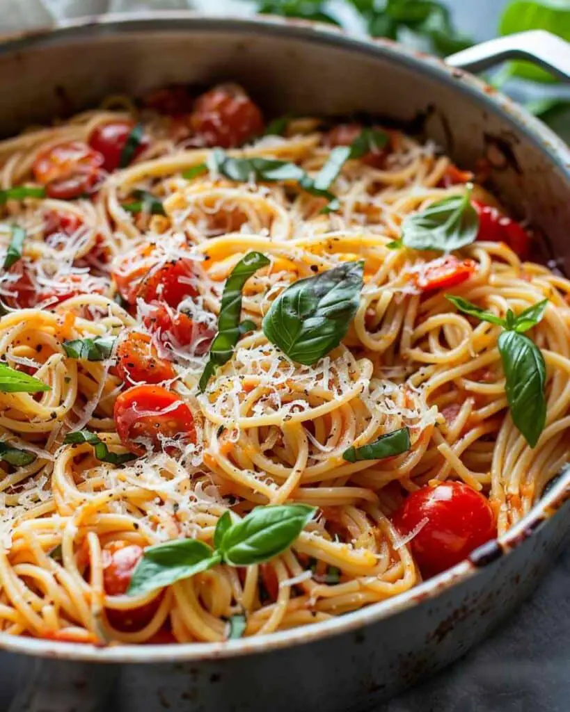 One-Pot Tomato Basil Pasta