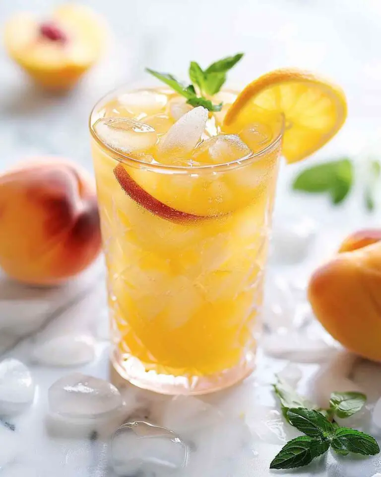 Sweet Tart Peach Lemonade
