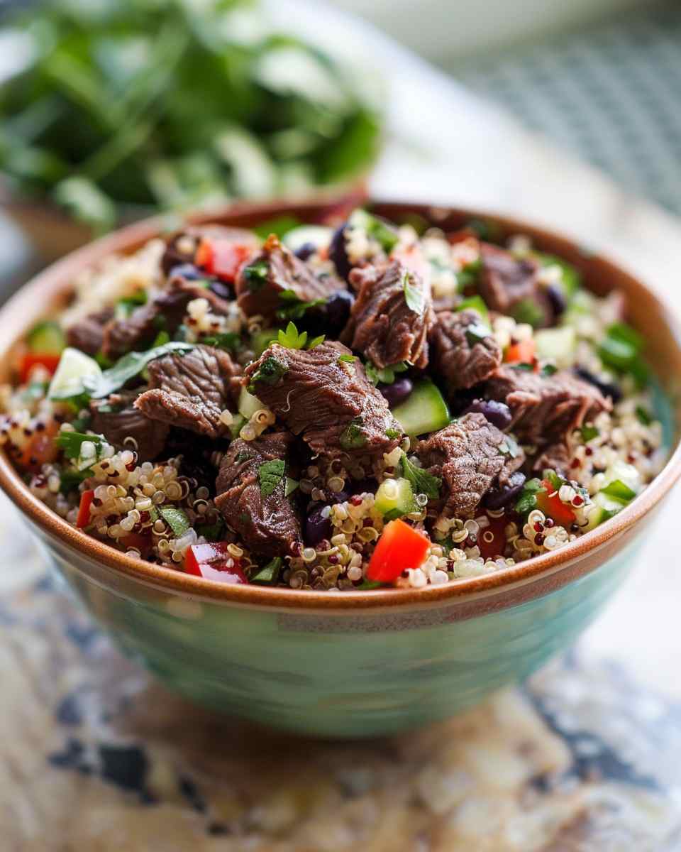 Beef Quinoa Power Bowl