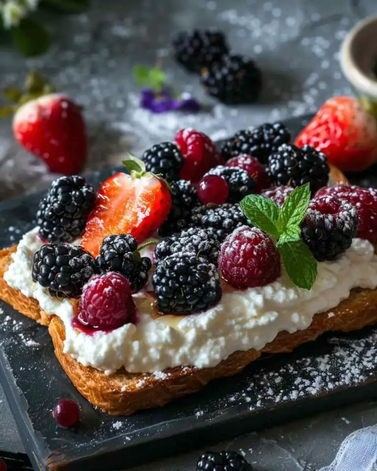 Ricotta Toast with Berries