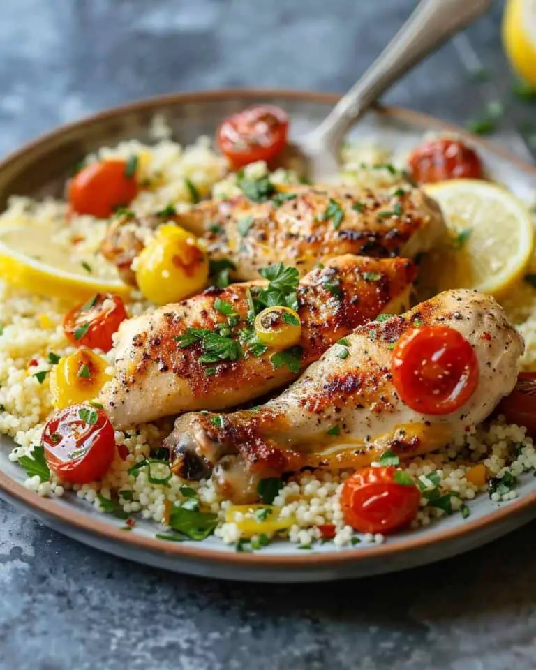 Mediterranean Chicken Lemon Couscous