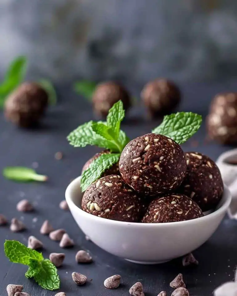 Mint Chocolate Energy Balls