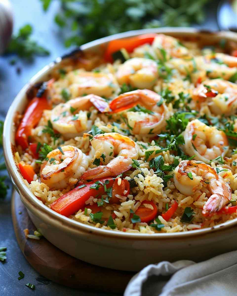 Shrimp Rice Casserole With Veggies