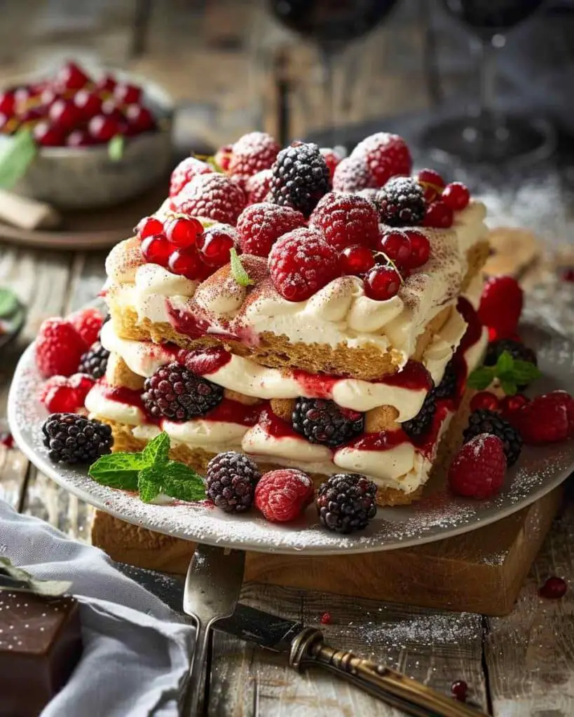 Mixed Berry Tiramisu