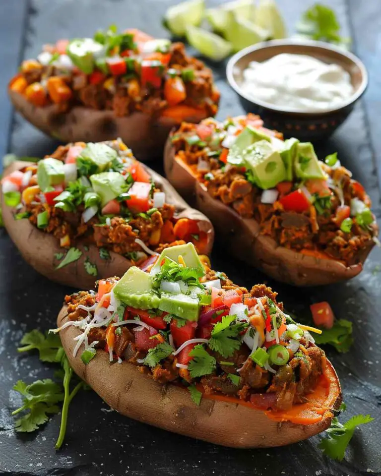 Taco Stuffed Sweet Potatoes