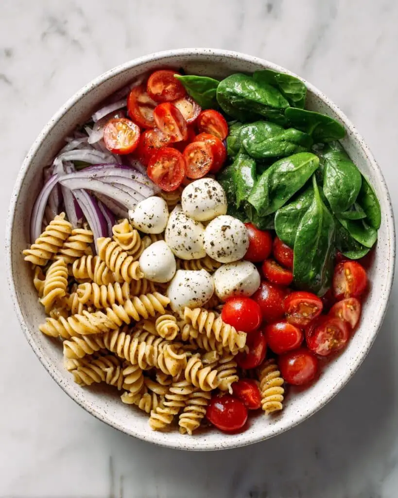 Red White And Blue Pasta Salad Recipe