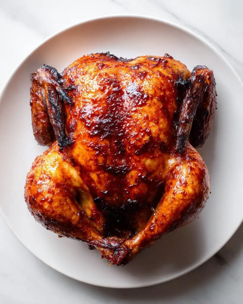 Juicy Mediterranean-Style Whole Grilled Chicken Recipe