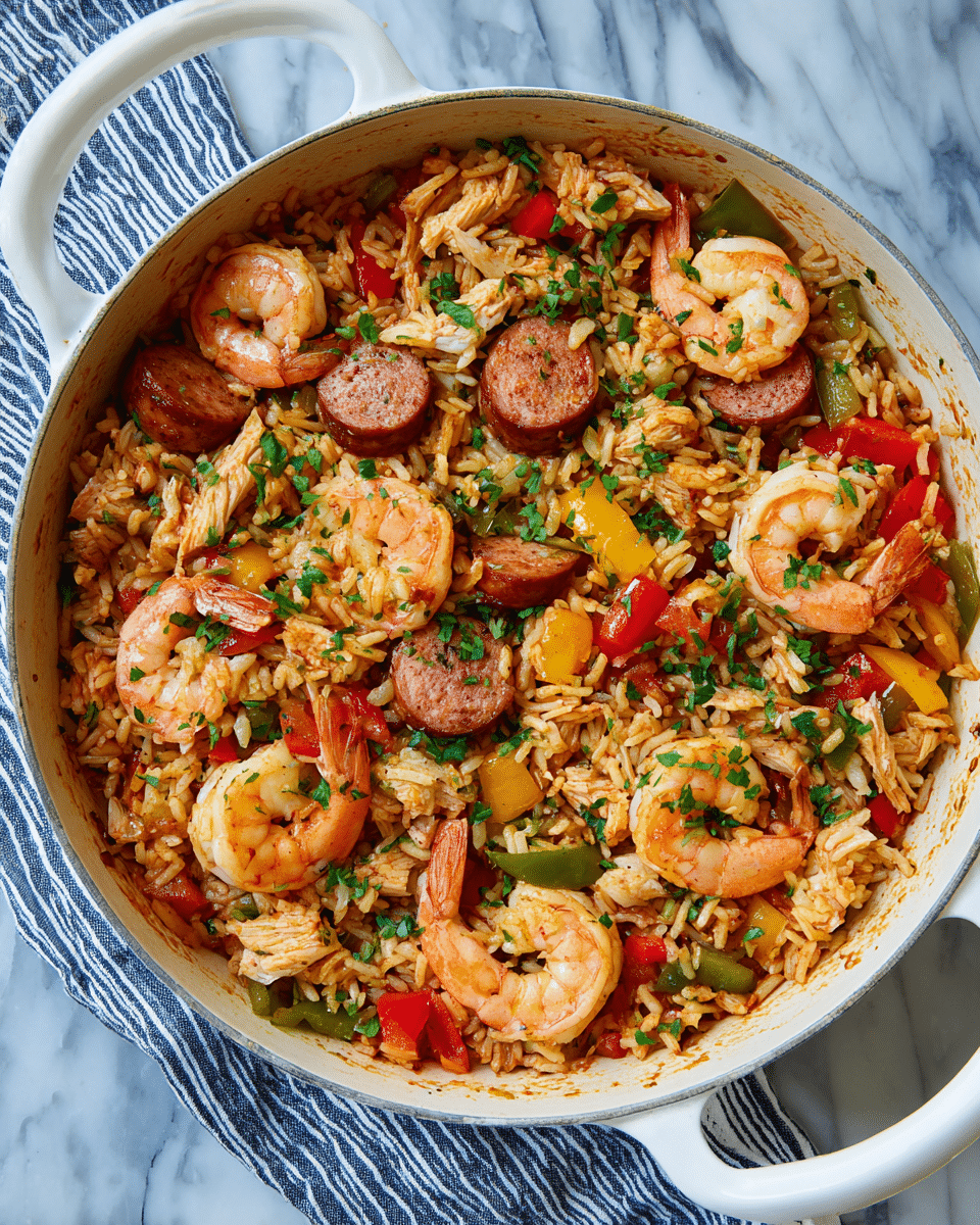 Hearty Shrimp and Chicken Jambalaya Recipe