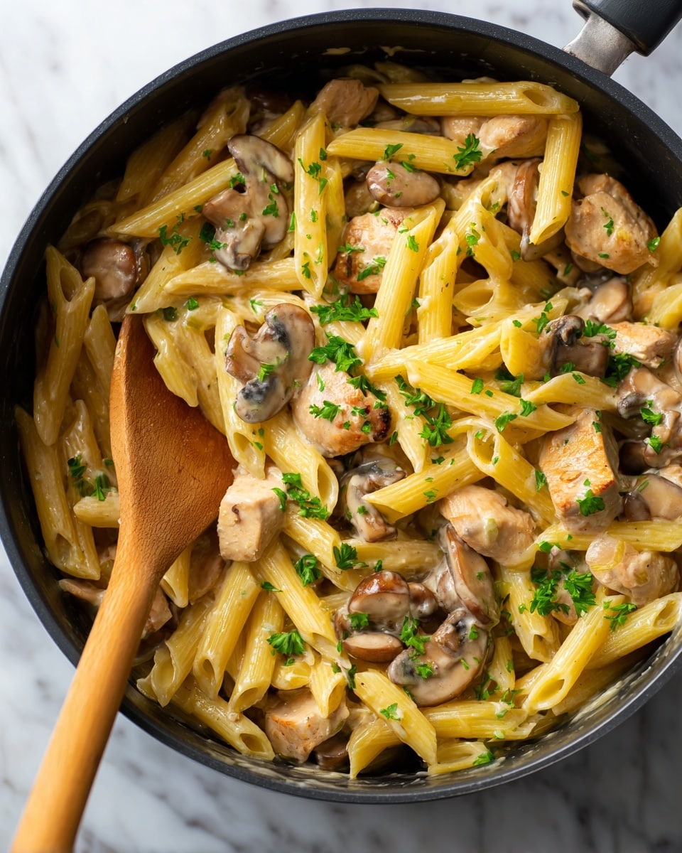 Creamy Chicken Marsala Pasta Recipe