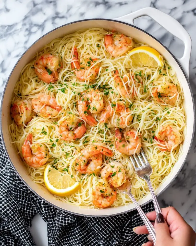 Seafood Pasta with Shrimp, Garlic, and Lemon Recipe