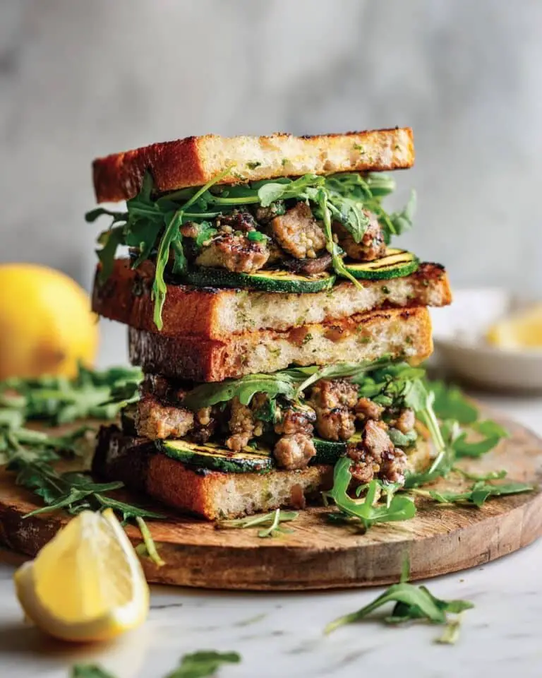 Chimichurri Steak & Zucchini Ciabatta Sandwiches Recipe