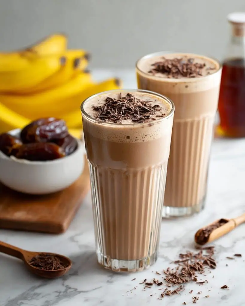 Creamy Coffee Smoothie with Bananas, Almond Butter, and Cinnamon Recipe