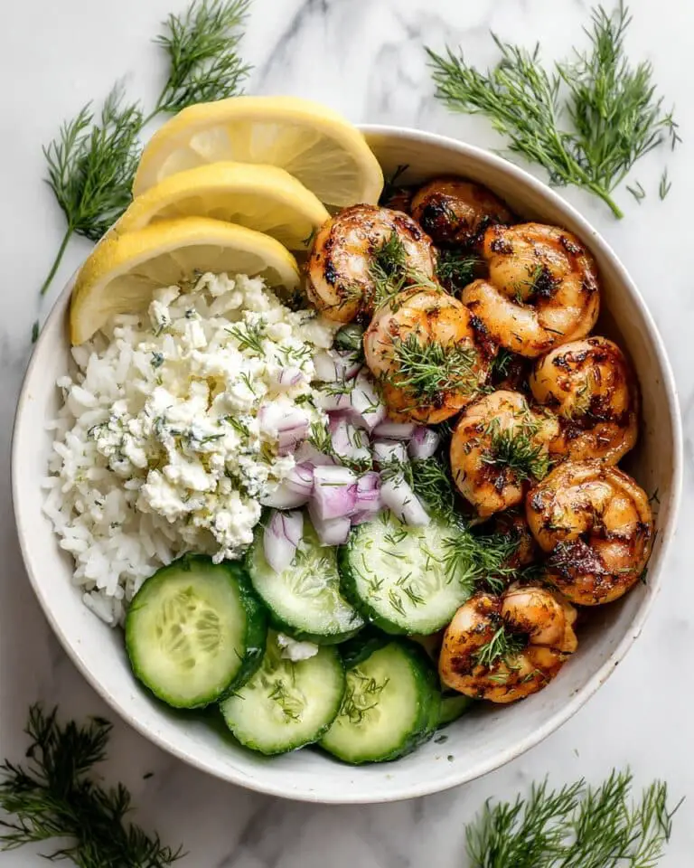 Greek Shrimp Mediterranean Bowl Recipe