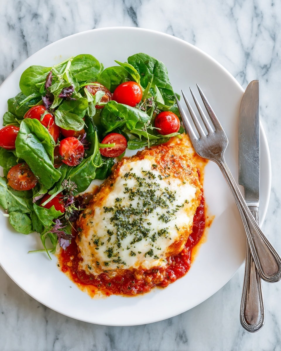 Crispy Healthy Chicken Parmesan in the Air Fryer Recipe - Recipe Image
