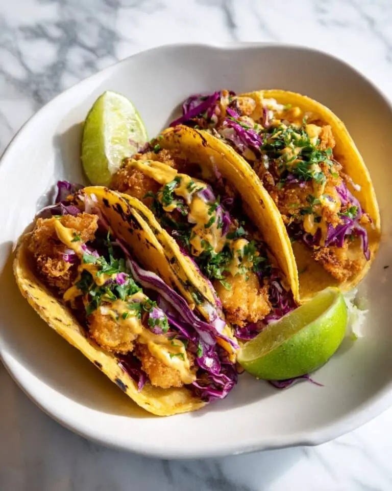Crispy Onion Chicken Smash Tacos Recipe