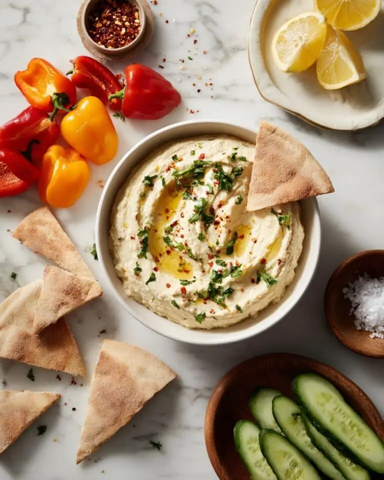 Creamy Smoky Eggplant Dip (Baba Ganoush) Recipe