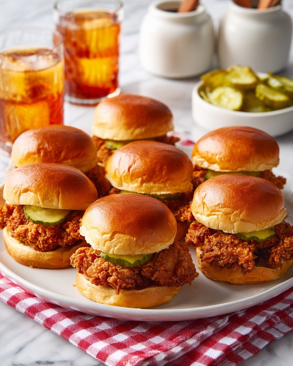 Nashville Hot Honey Butter Chicken Sliders Recipe