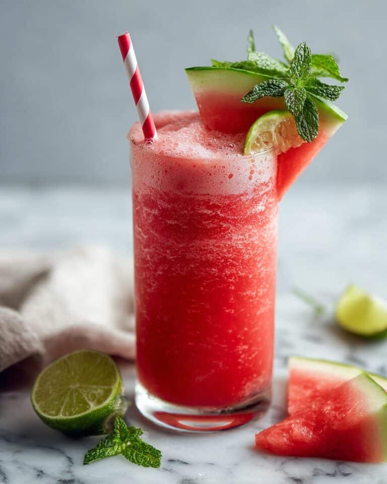Refreshing Watermelon Lime Mint Smoothie Recipe