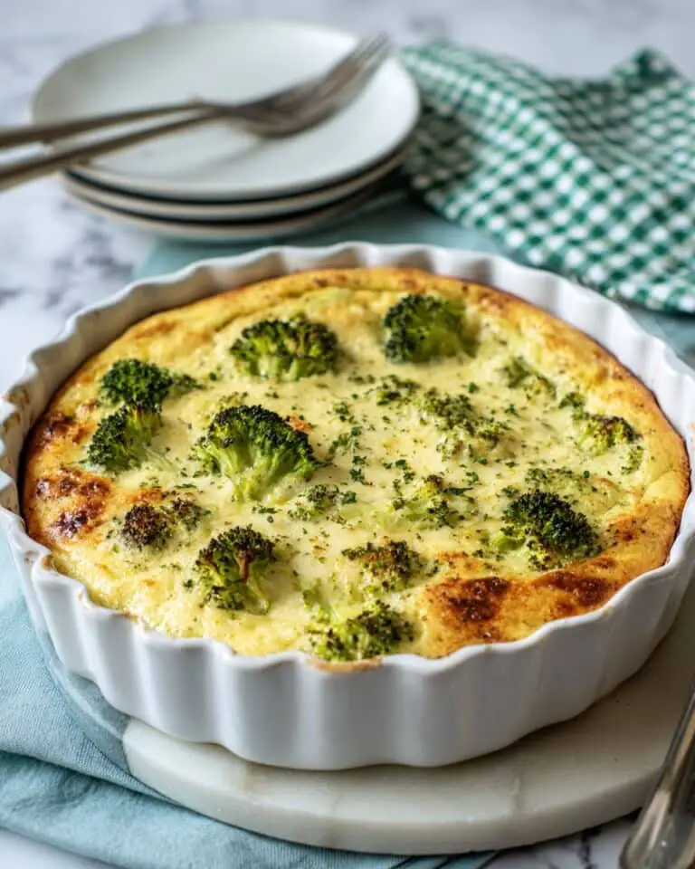 Crustless Broccoli and Gruyère Quiche Recipe