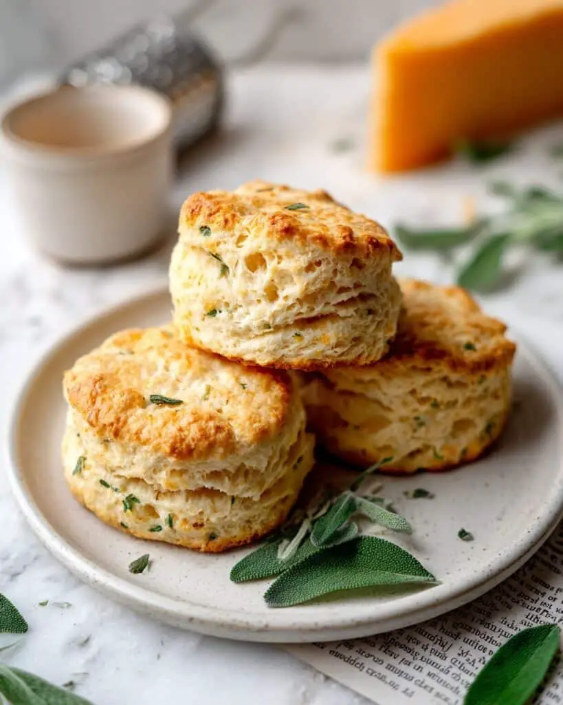 Savory Cheddar and Sage Biscuits Recipe